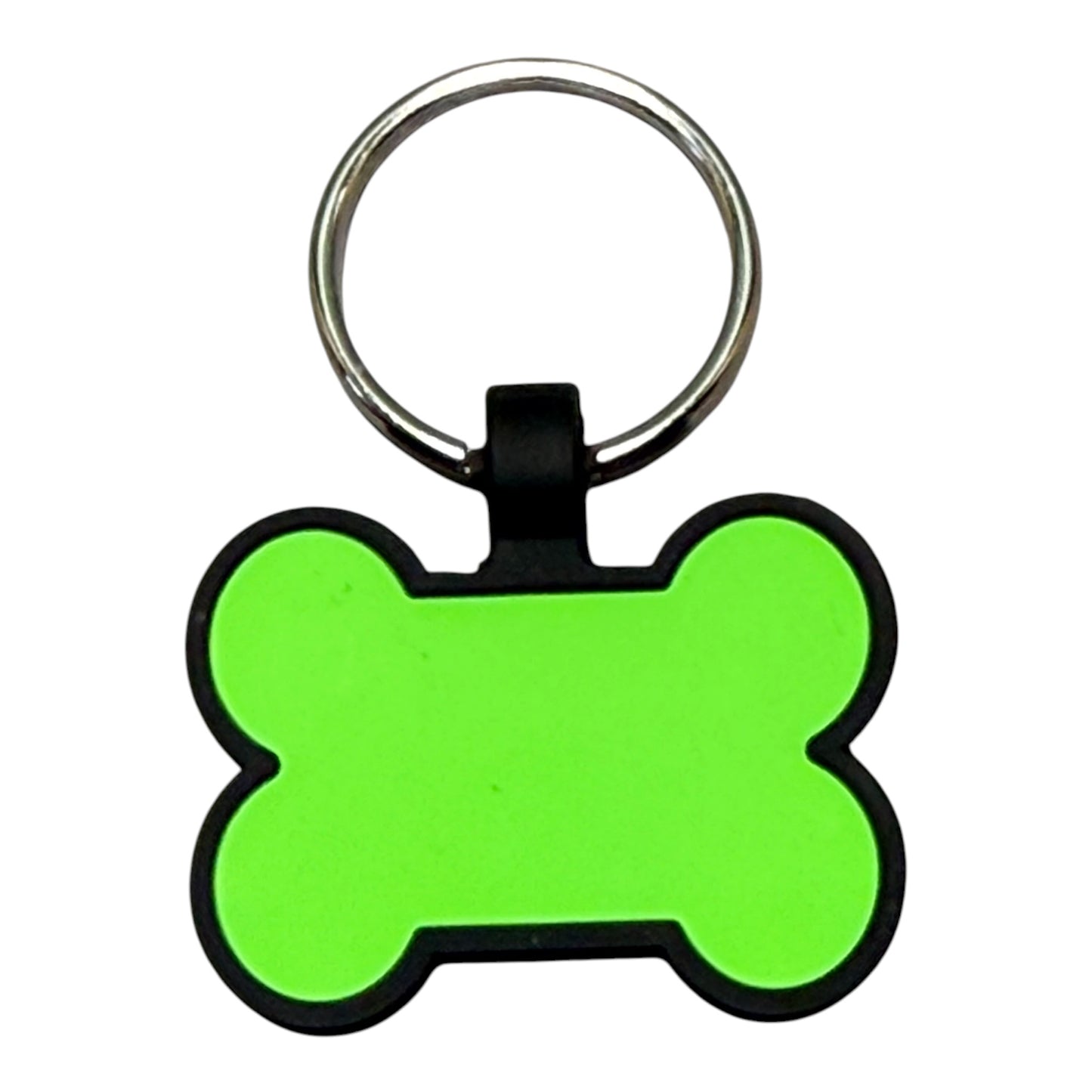 Personalisierter Silikon-Hundeanhänger in Knochenform