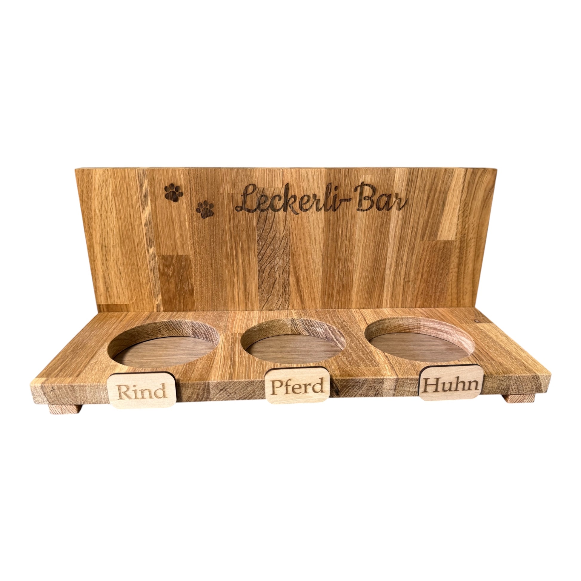 Leckerli-Bar aus Holz – stilvolle Aufbewahrung für Lieblingssnacks – Stückerl Glück