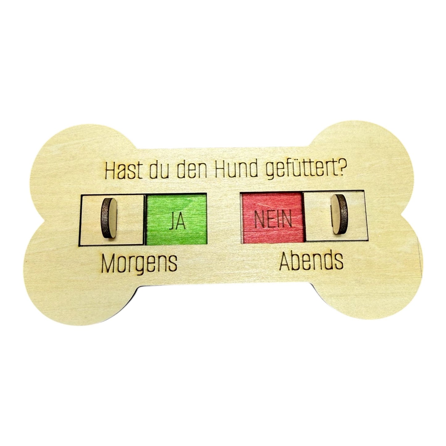 Erinnerungsschild "Gefüttert"