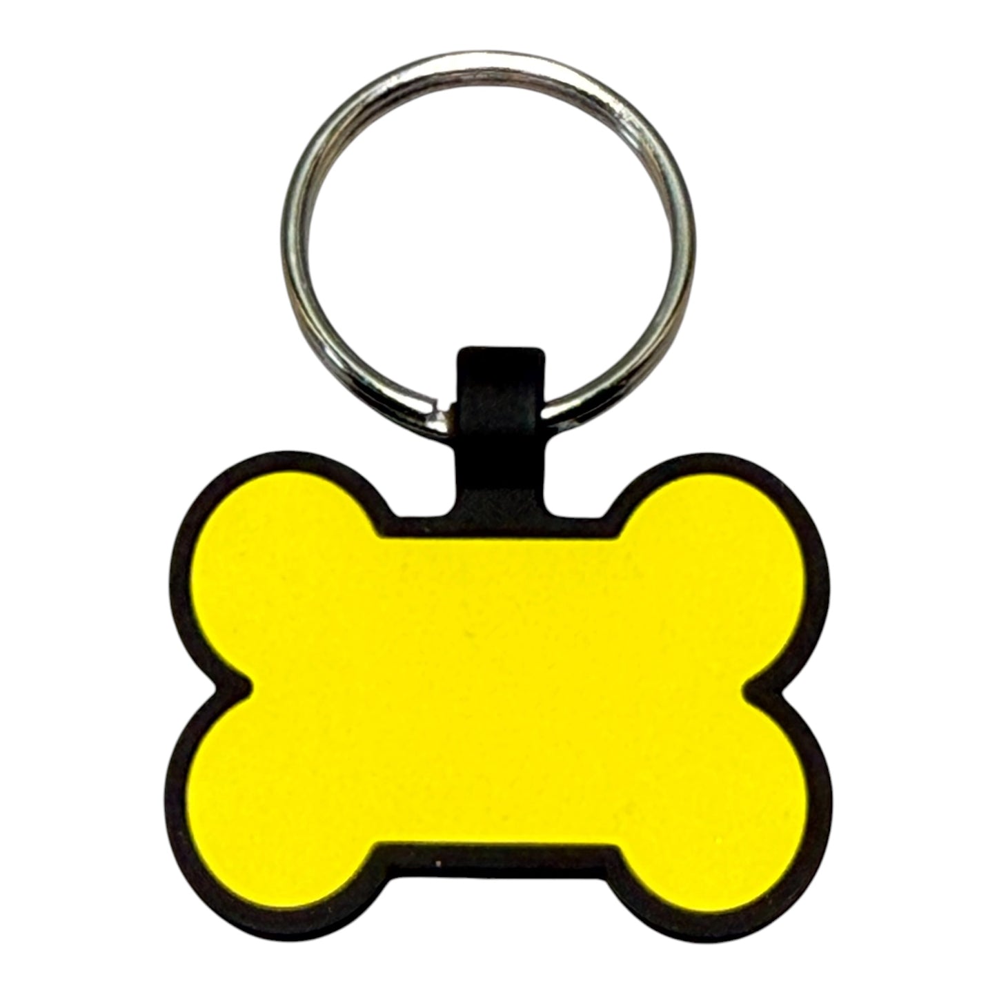 Personalisierter Silikon-Hundeanhänger in Knochenform